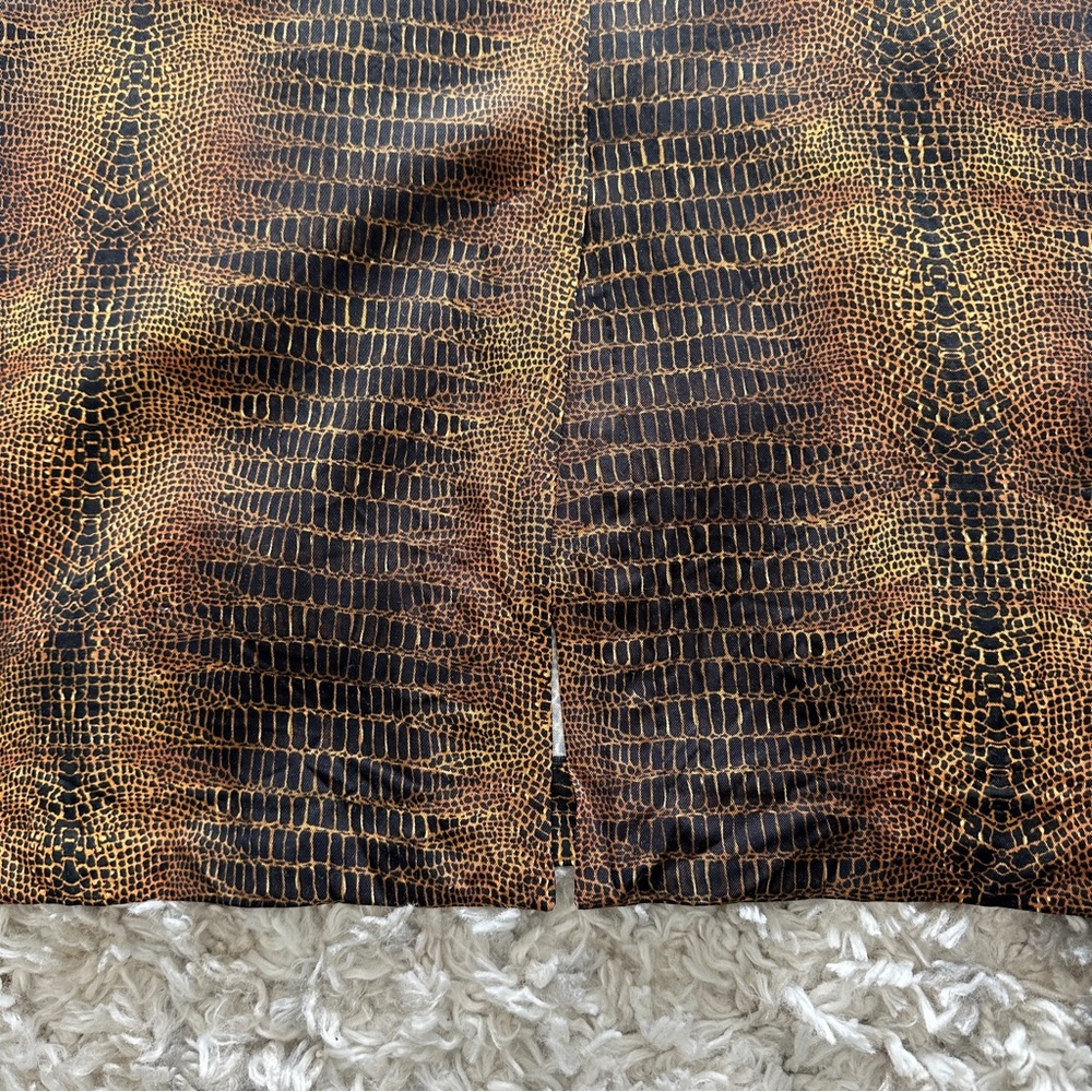 Python Animal Print Midi Skirt Size 4 - image 7
